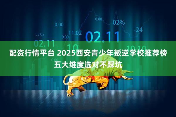配资行情平台 2025西安青少年叛逆学校推荐榜五大维度选对不踩坑