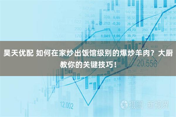 昊天优配 如何在家炒出饭馆级别的爆炒羊肉？大厨教你的关键技巧！